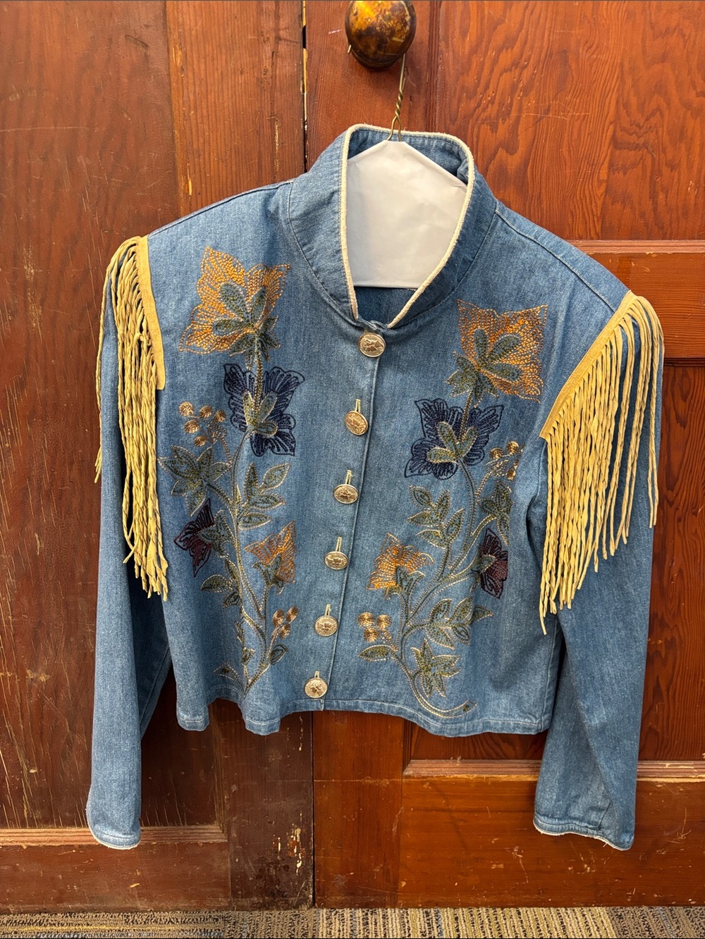 Double D Ranch Blue Vintage Scout Embroidered Denim Jacket